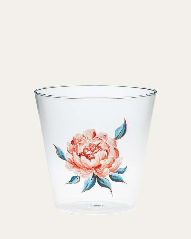 Peonies Drinking Glass, 12 oz.